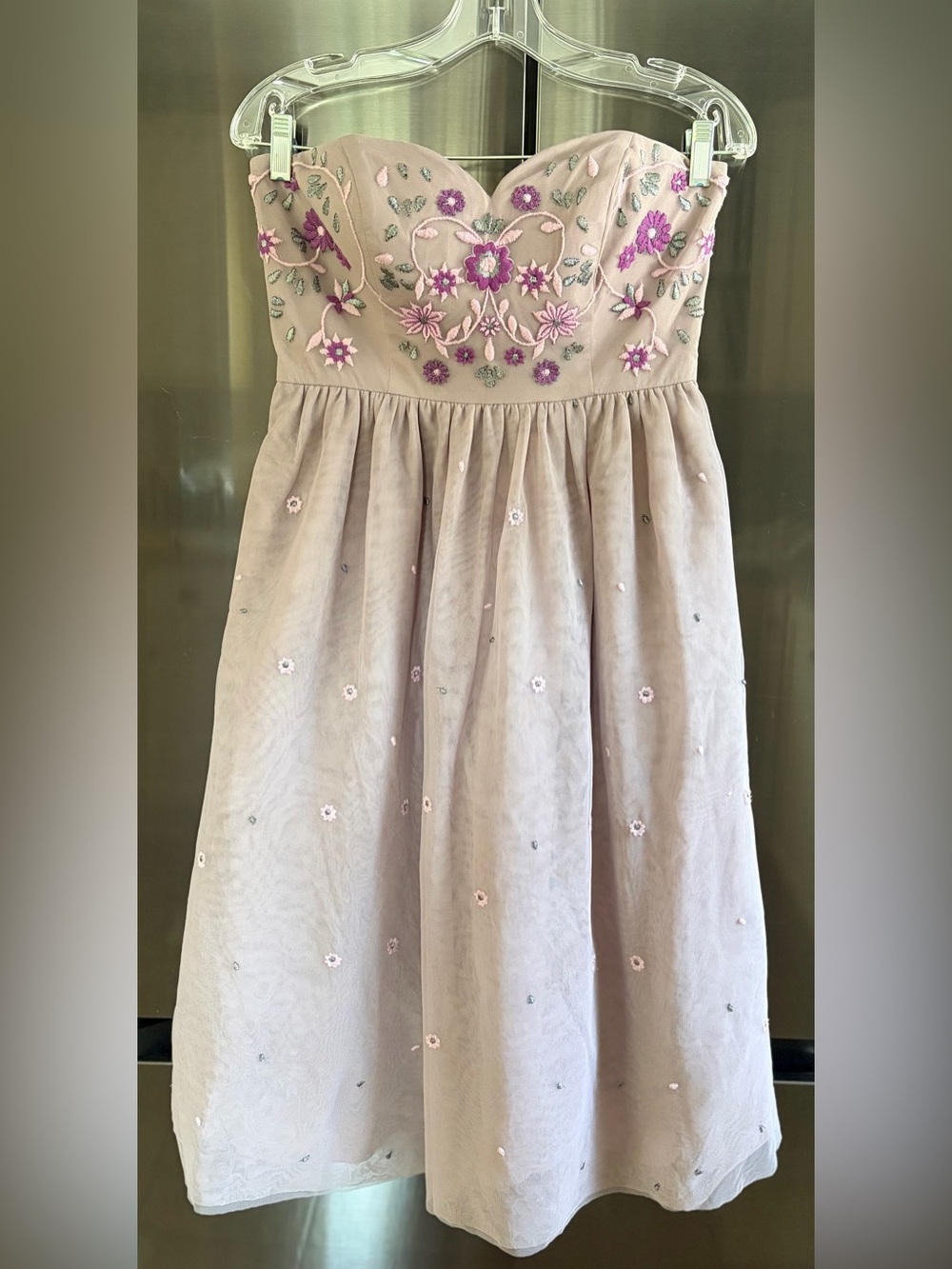 ModCloth Embroidered Fairycore Coquette Romantic Special Occasion Dress EUC Sz M